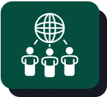 Icon depicting three user silhouettes.